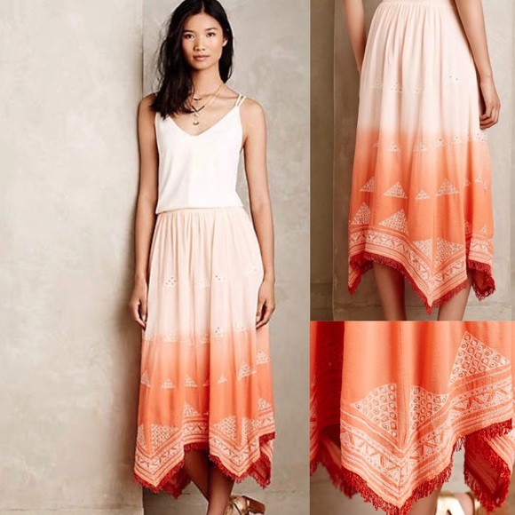 Anthropologie Dresses & Skirts - $168 Anthropologie Floreat Ombré Pyramid Skirt S